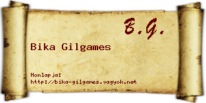 Bika Gilgames névjegykártya